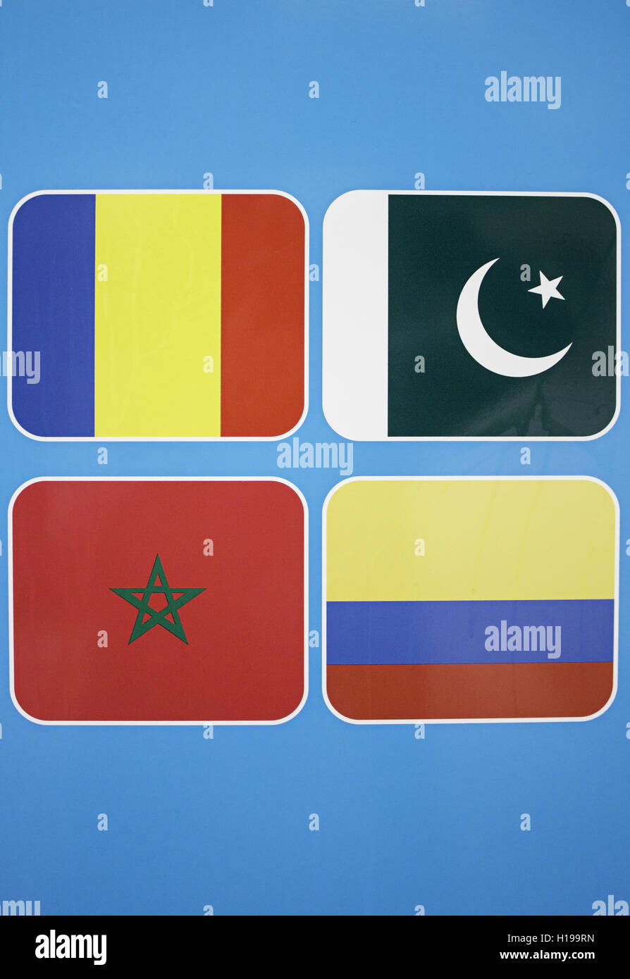 Flags Of The World Frame High Resolution Stock Photography and Images ...