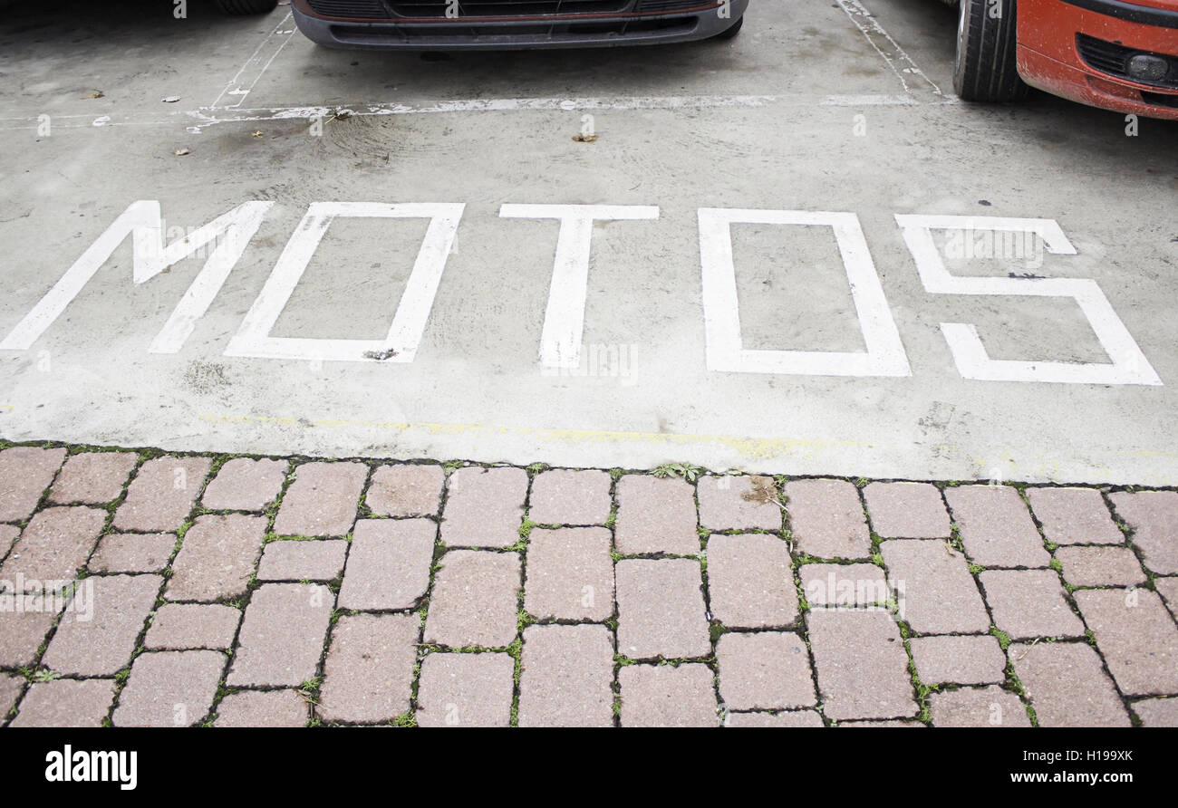 Sign motorcycles in urban road and transportation Stock Photo - Alamy