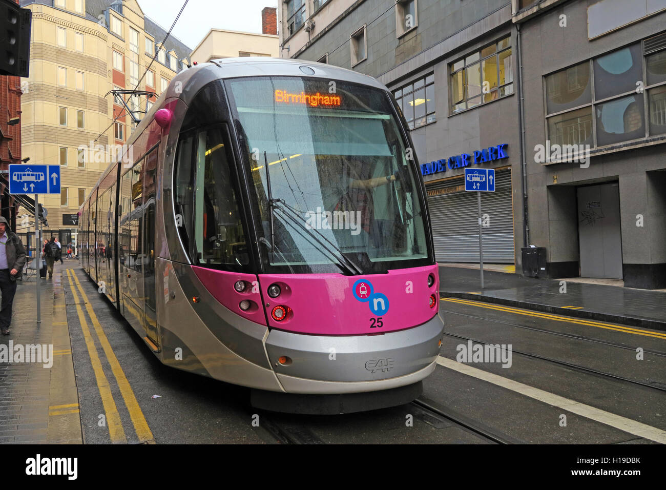 Birmingham tram Stock Photo