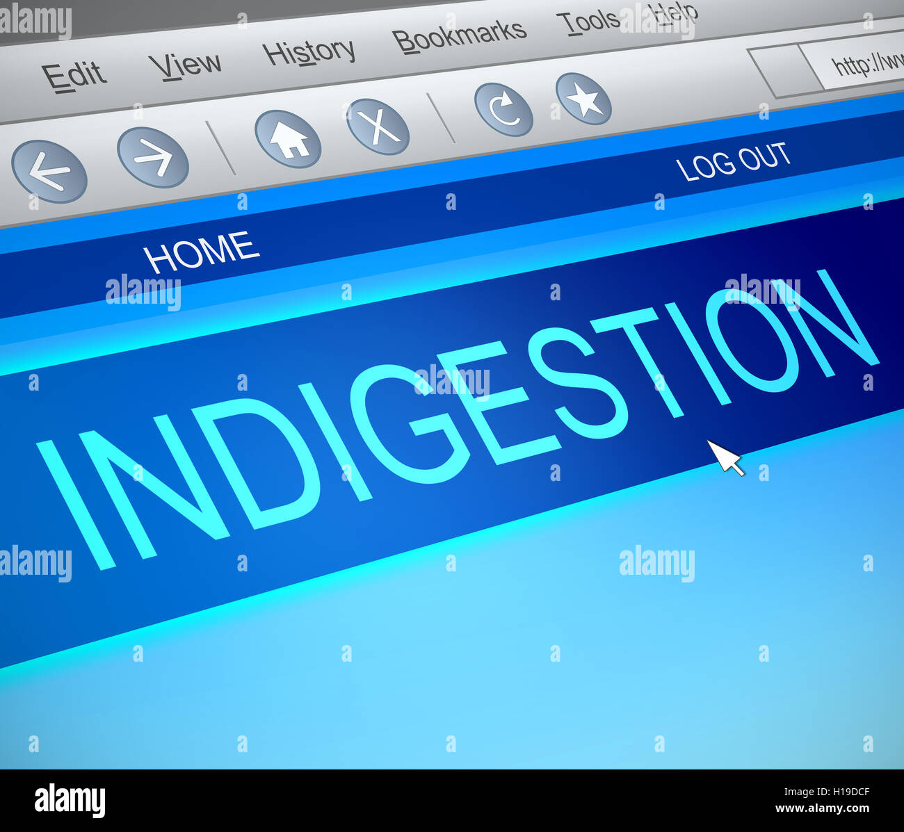 Indigestion concept. Stock Photo
