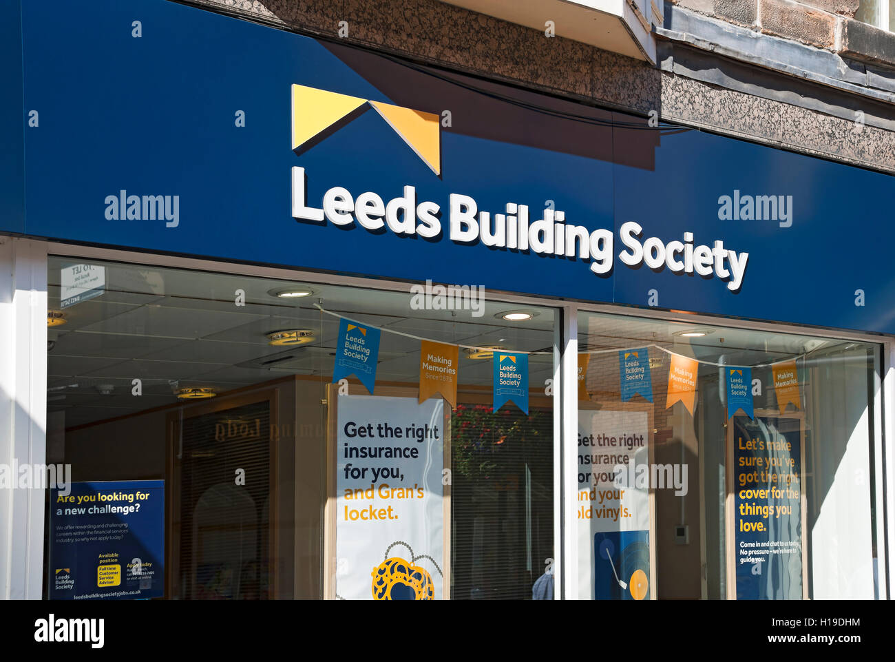Leeds Building Society signage sign branch exterior Harrogate North