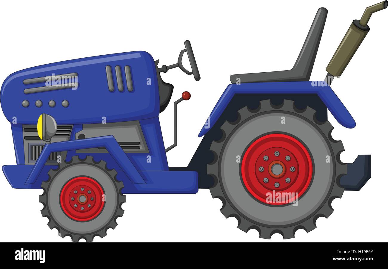 blue tractor cartoon for you design Stock Vector Image & Art - Alamy