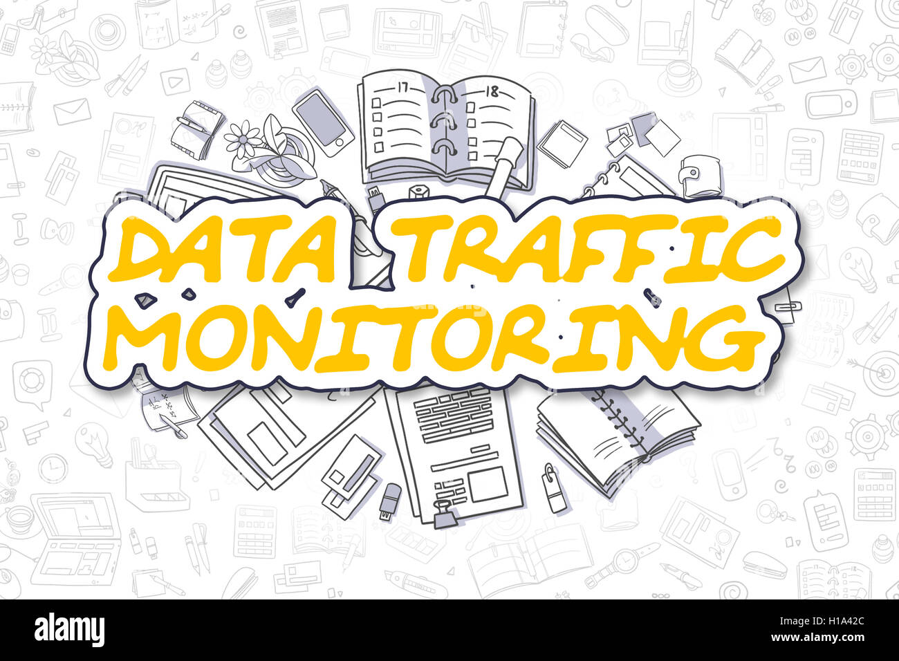 Data Traffic Monitoring Business Concept Stock Photo Alamy