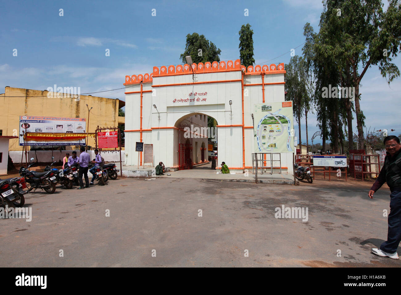 Entrance of Danteshwari Temple, Dantewada, Chattisgarh, India Stock Photo