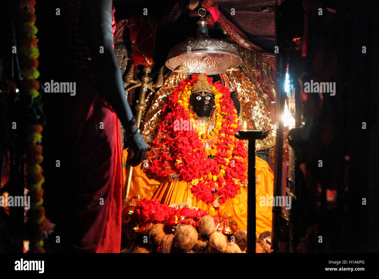 Goddess Danteshwari, Dantewada, Chattisgarh, India Stock Photo