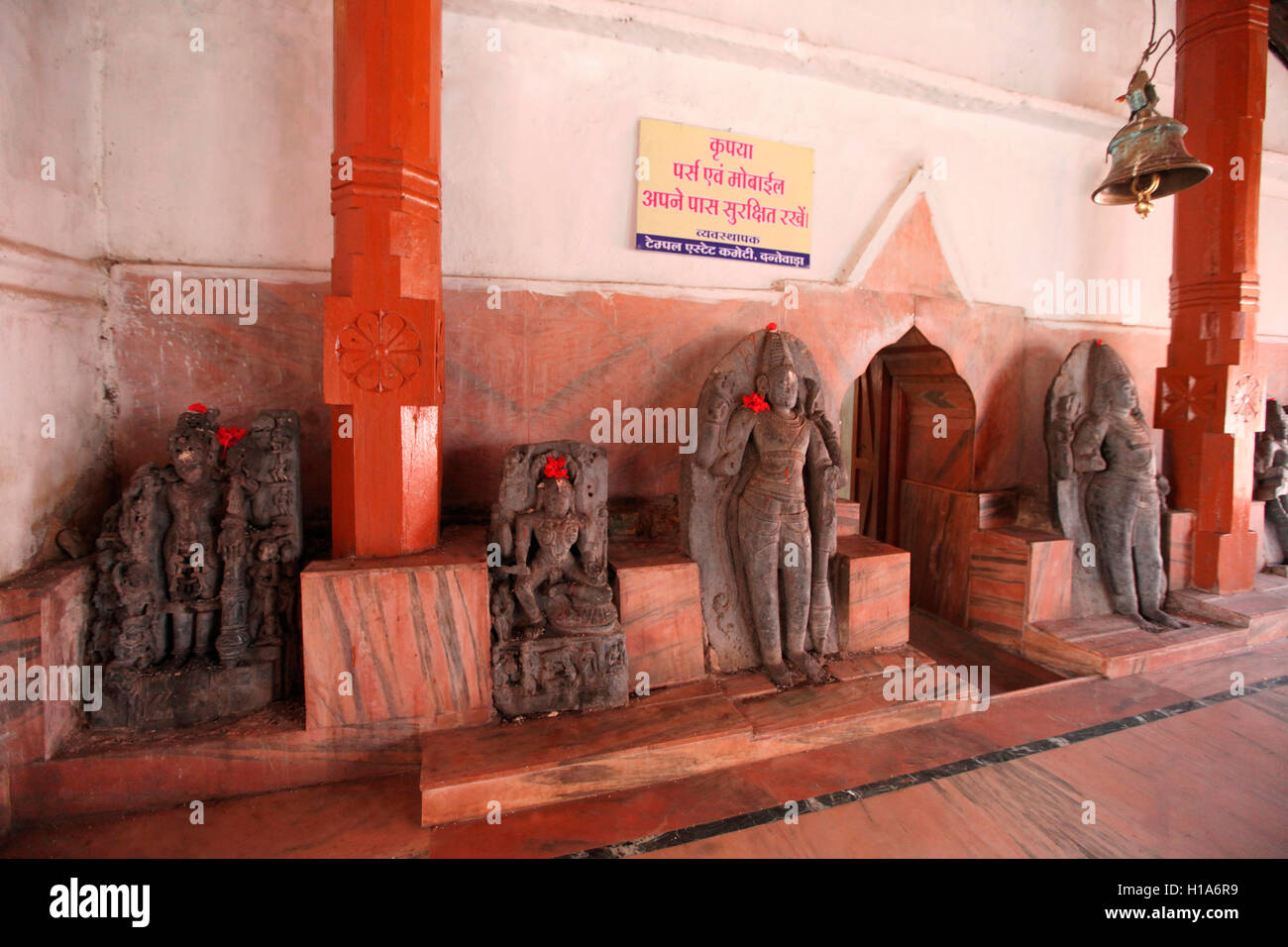 Statues of God and Goddess, Danteshwari Temple Premises, Dantewada, Chattisgarh, India Stock Photo