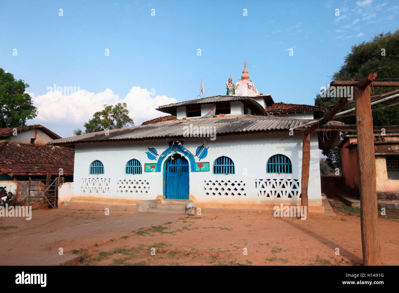 Temple, Erdka Village, Chattisgarh, India Stock Photo