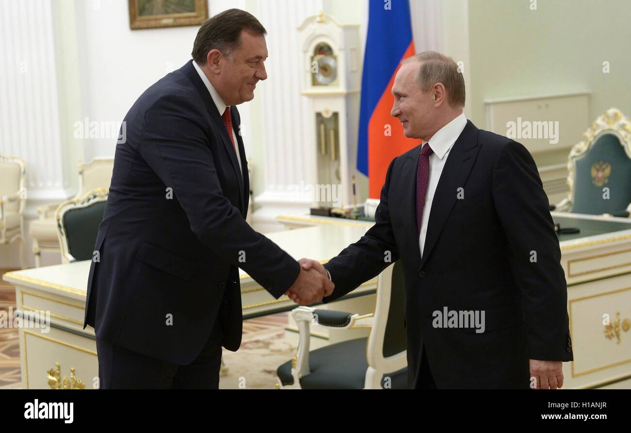 Russian President Vladimir Putin meets with President of Republika ...
