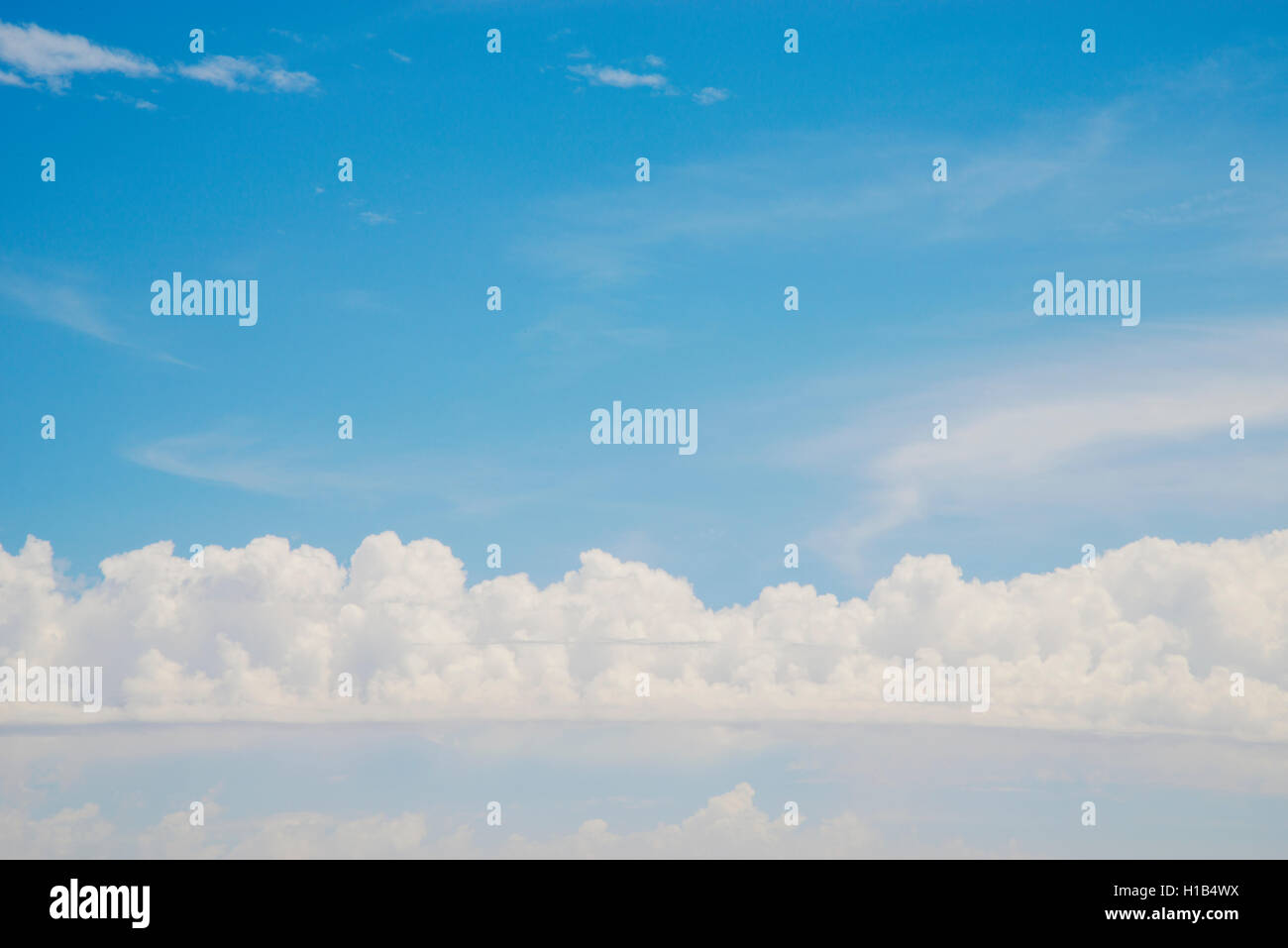Blue sky with white clouds. Stock Photo