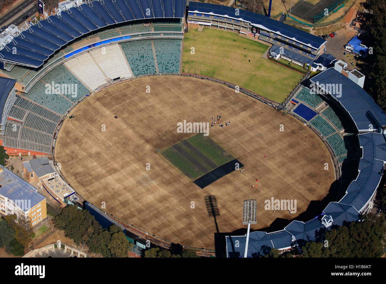 Aerial Photograph Of A Detail Of The Wanderers Cricket Stadium With ...