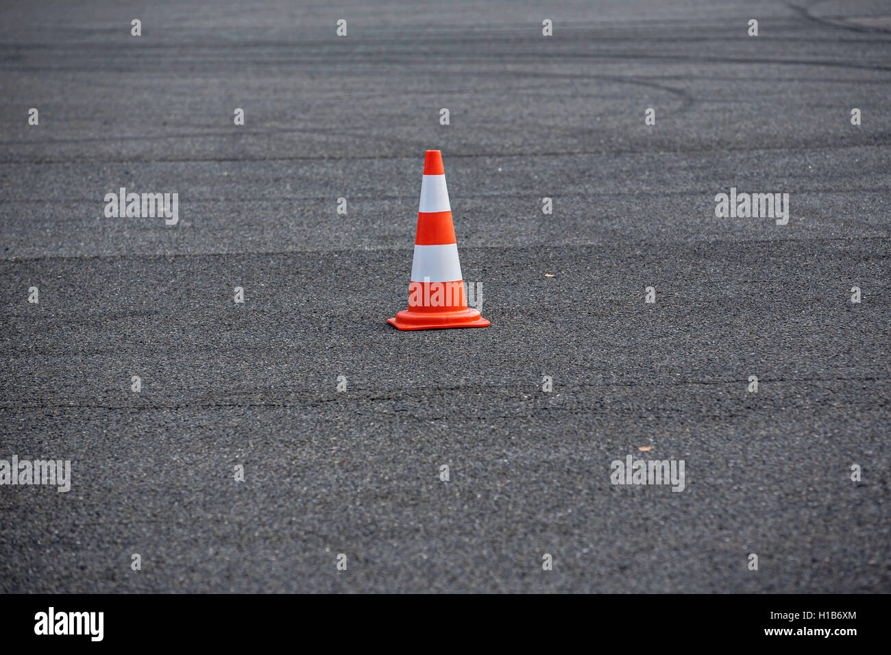 traffic, pylon, road, highway, safety, construction cone, witch's hat Stock Photo