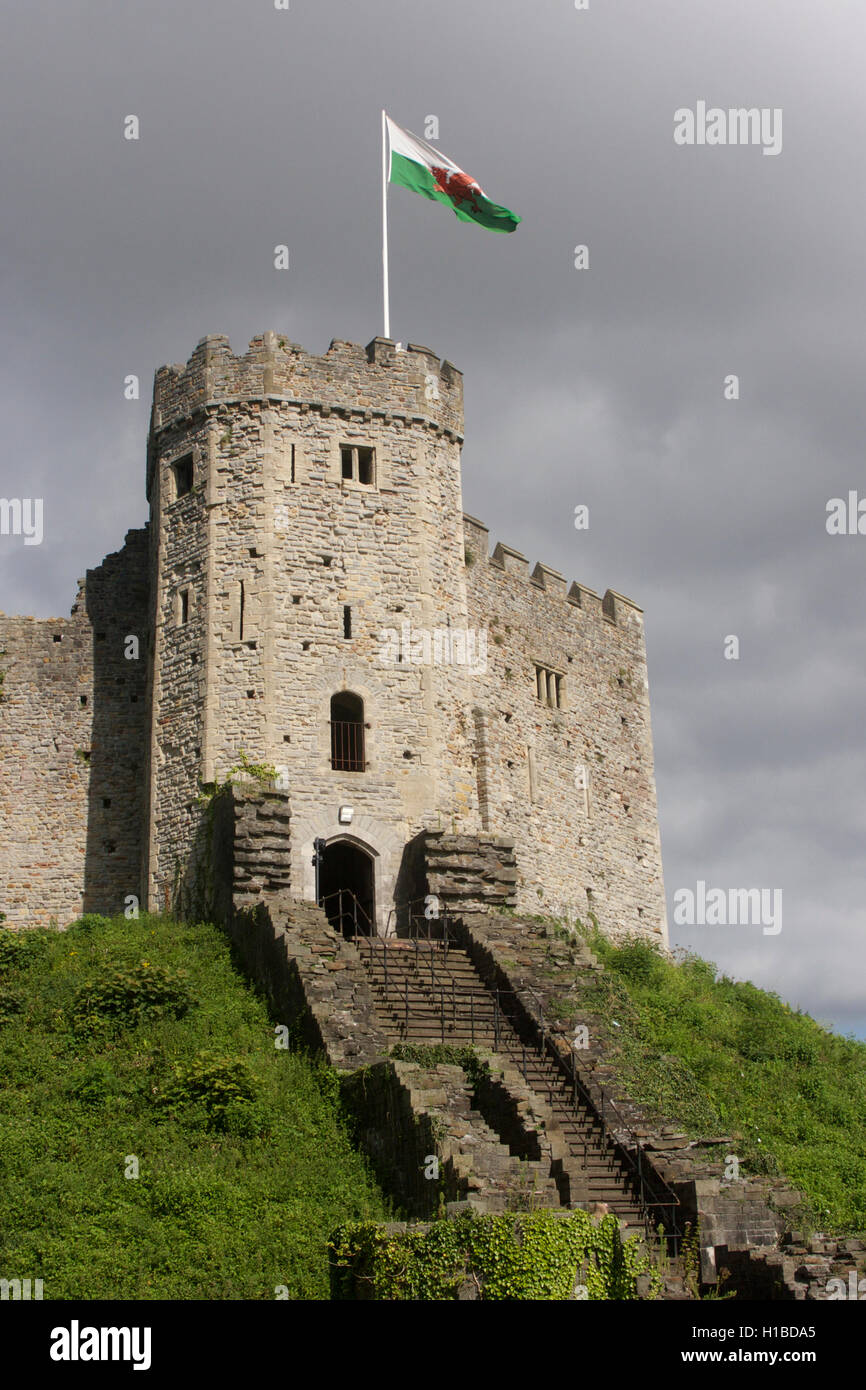 Cardiff Castle Stock Photo