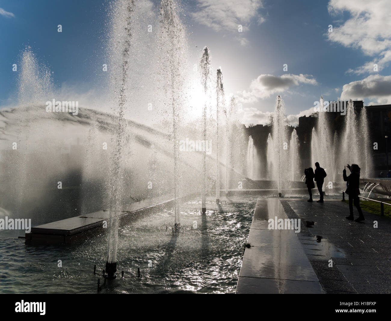 square of the trocadero in Paris France Stock Photo