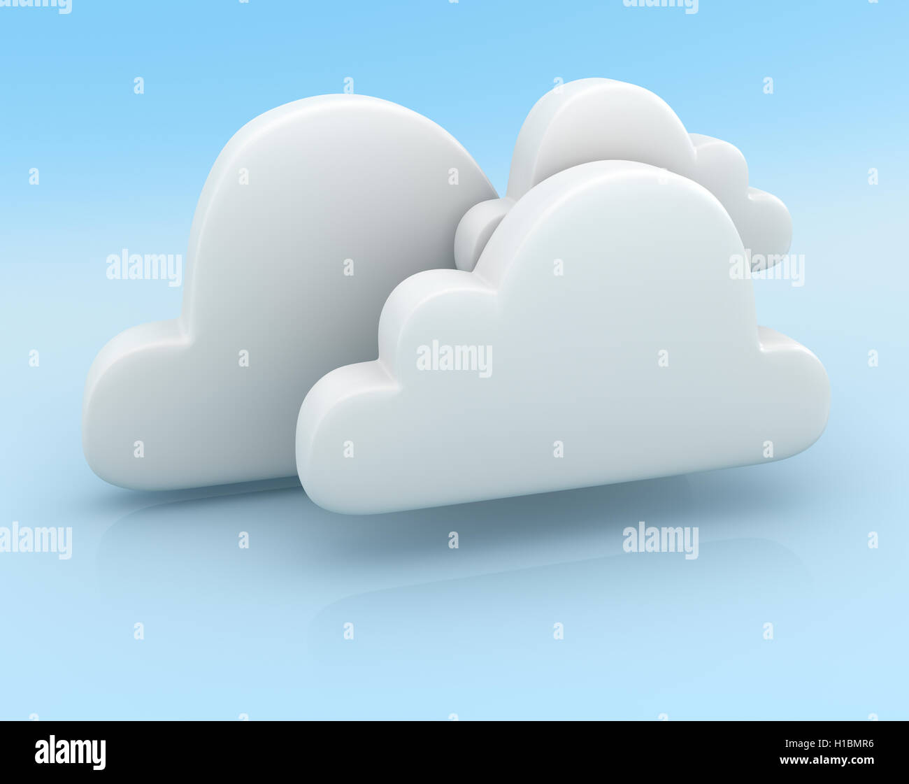 Cloud system concept Stock Photo
