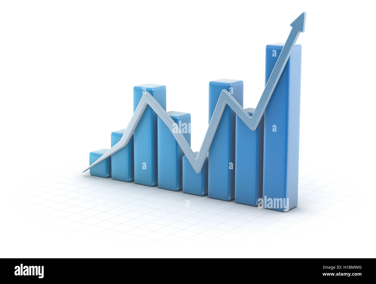Business graph. Stock Photo