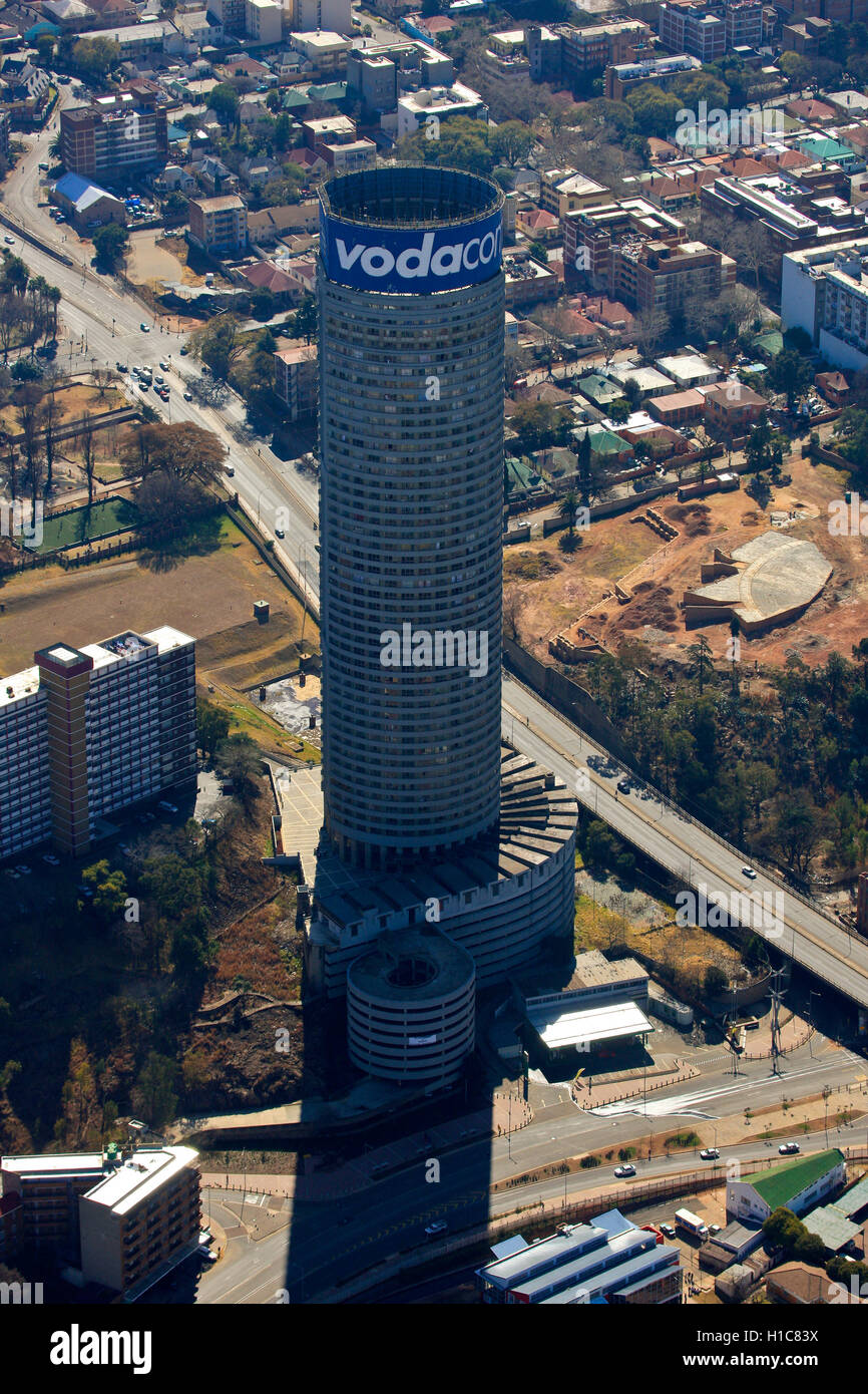 Aerial photograph of the Tower in Hillbrow, Johannesburg