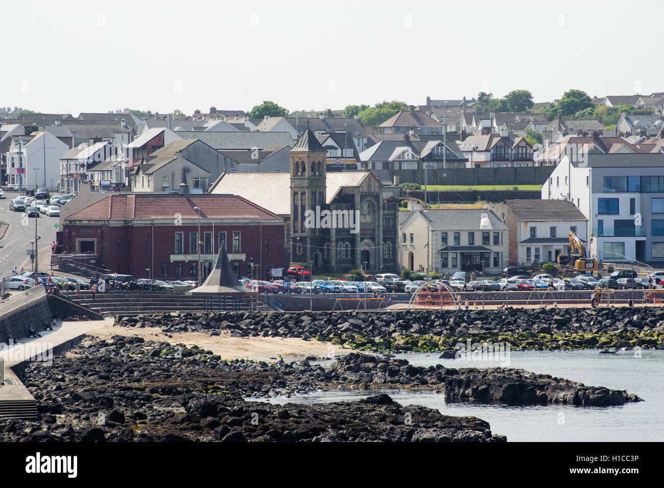 Beautiful Portstewart small town in Northern Ireland in County Londonderry Stock Photo