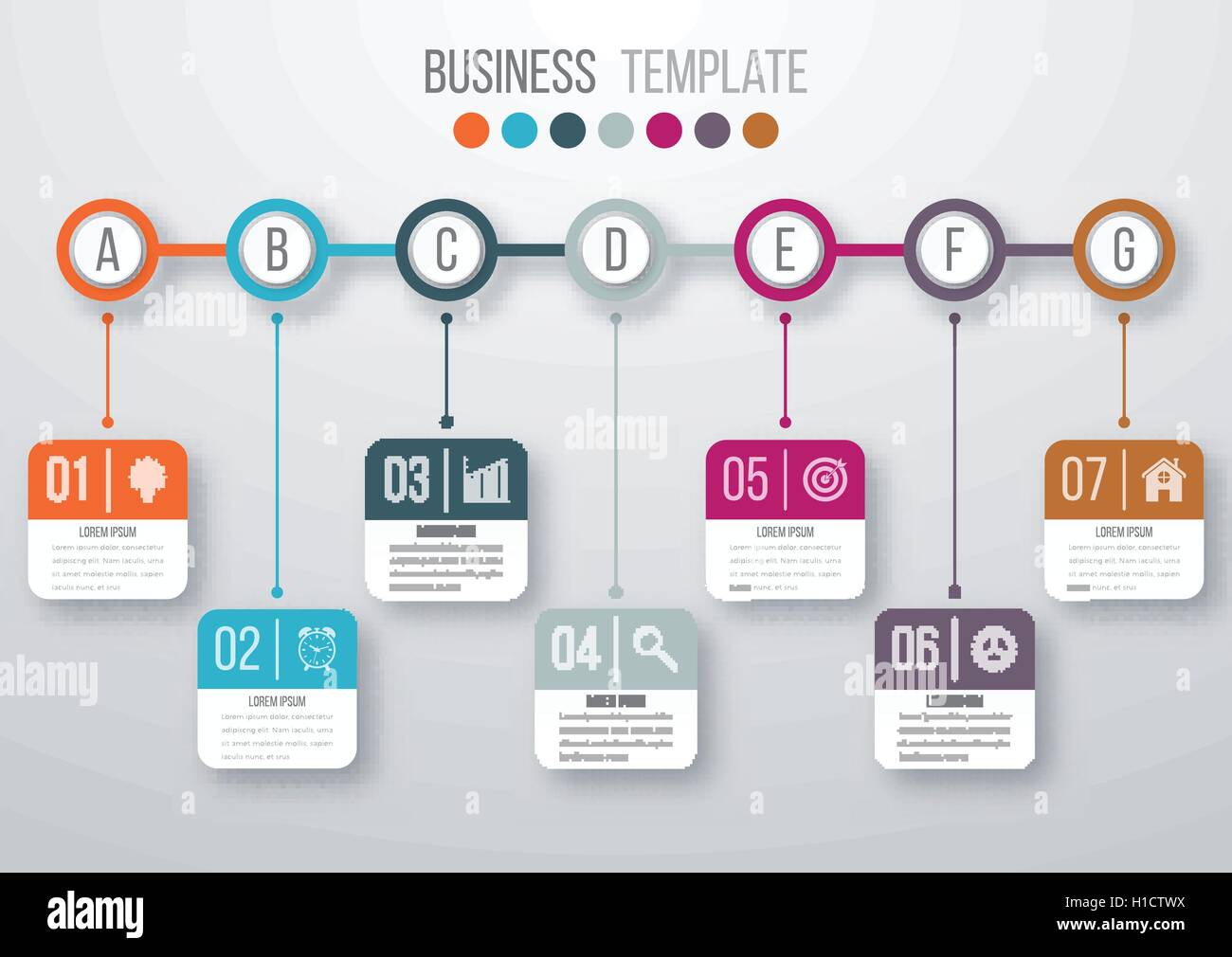Vector Illustration Infographic Timeline Stock Vector Image Art Alamy