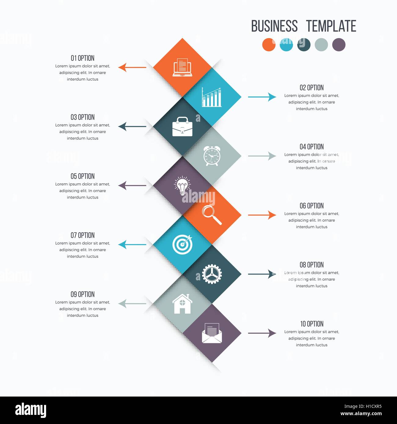 Vector infographic design 10 options Stock Vector Image & Art - Alamy