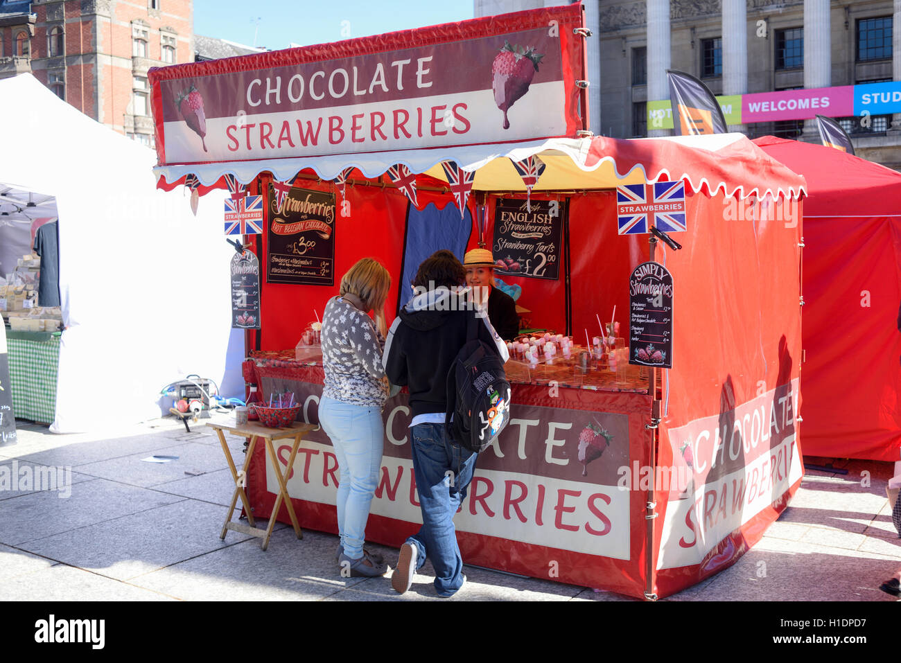 Chocolate Strawberries Food Festival,Nottingham Stock Photo Alamy