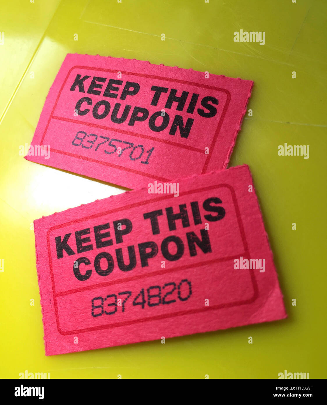 Raffle ticket numbers hires stock photography and images Alamy