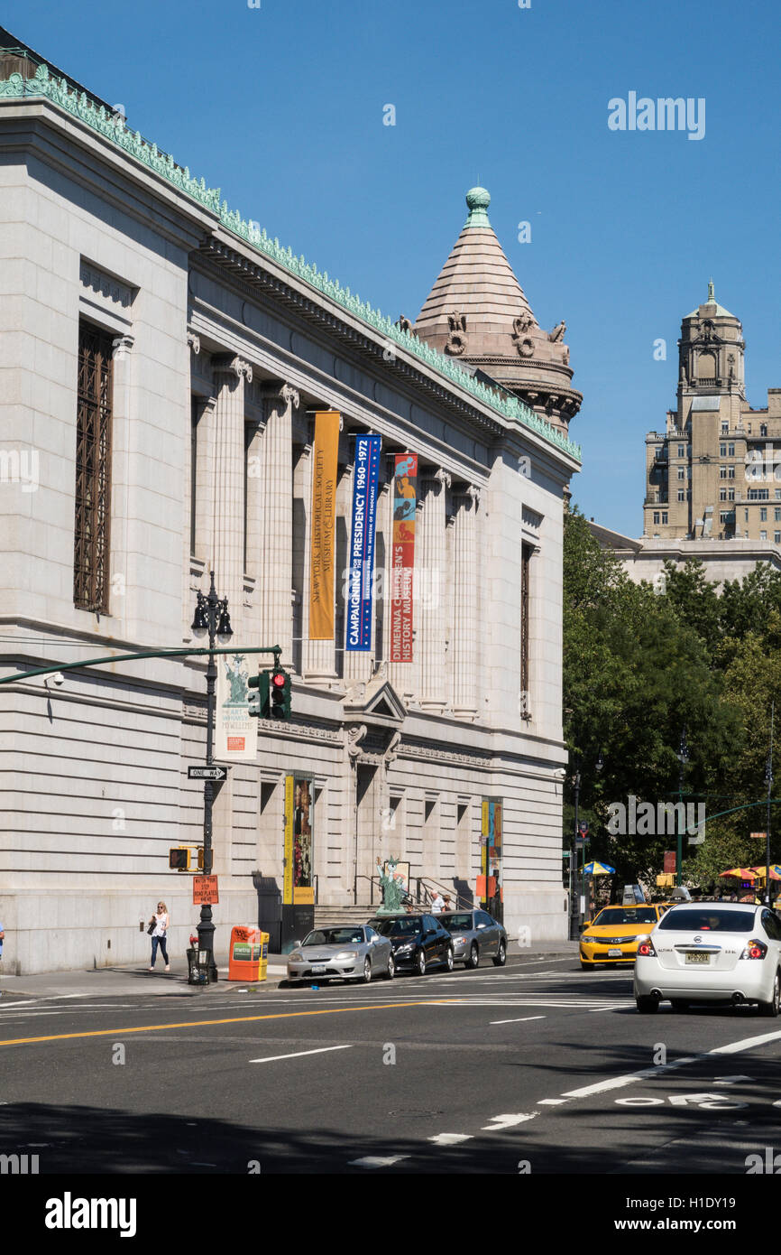 New York Historical Society Museum and Library, 170 Central Park West, NYC Stock Photo