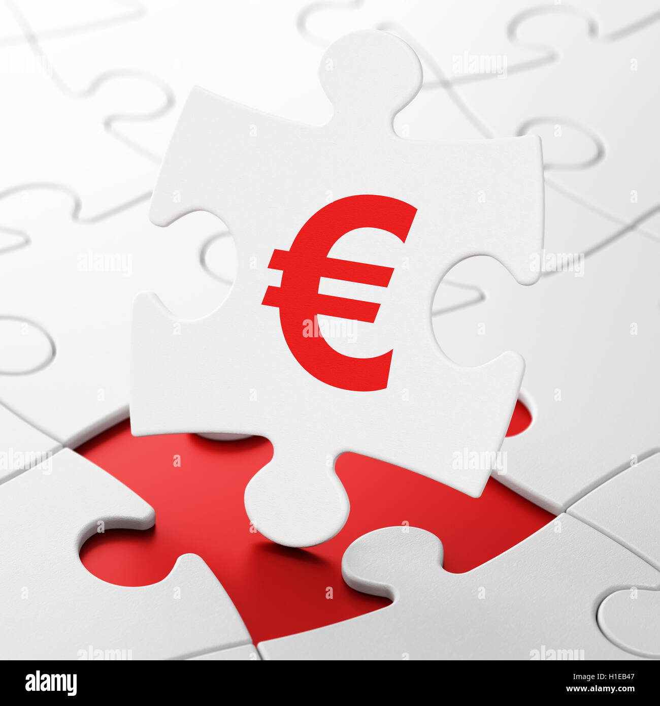Currency concept: Euro on puzzle background Stock Photo - Alamy