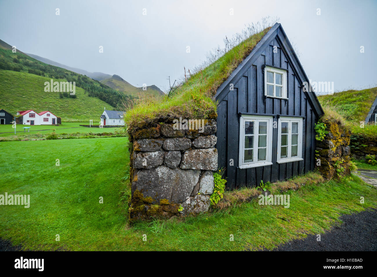 traditional icelandic house Stock Photo Alamy