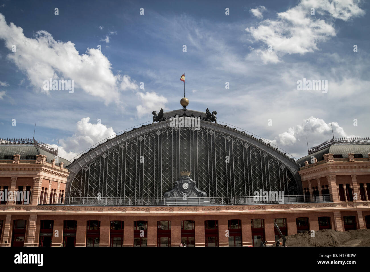 Atocha train station, Image of the city of Madrid, its character Stock Photo