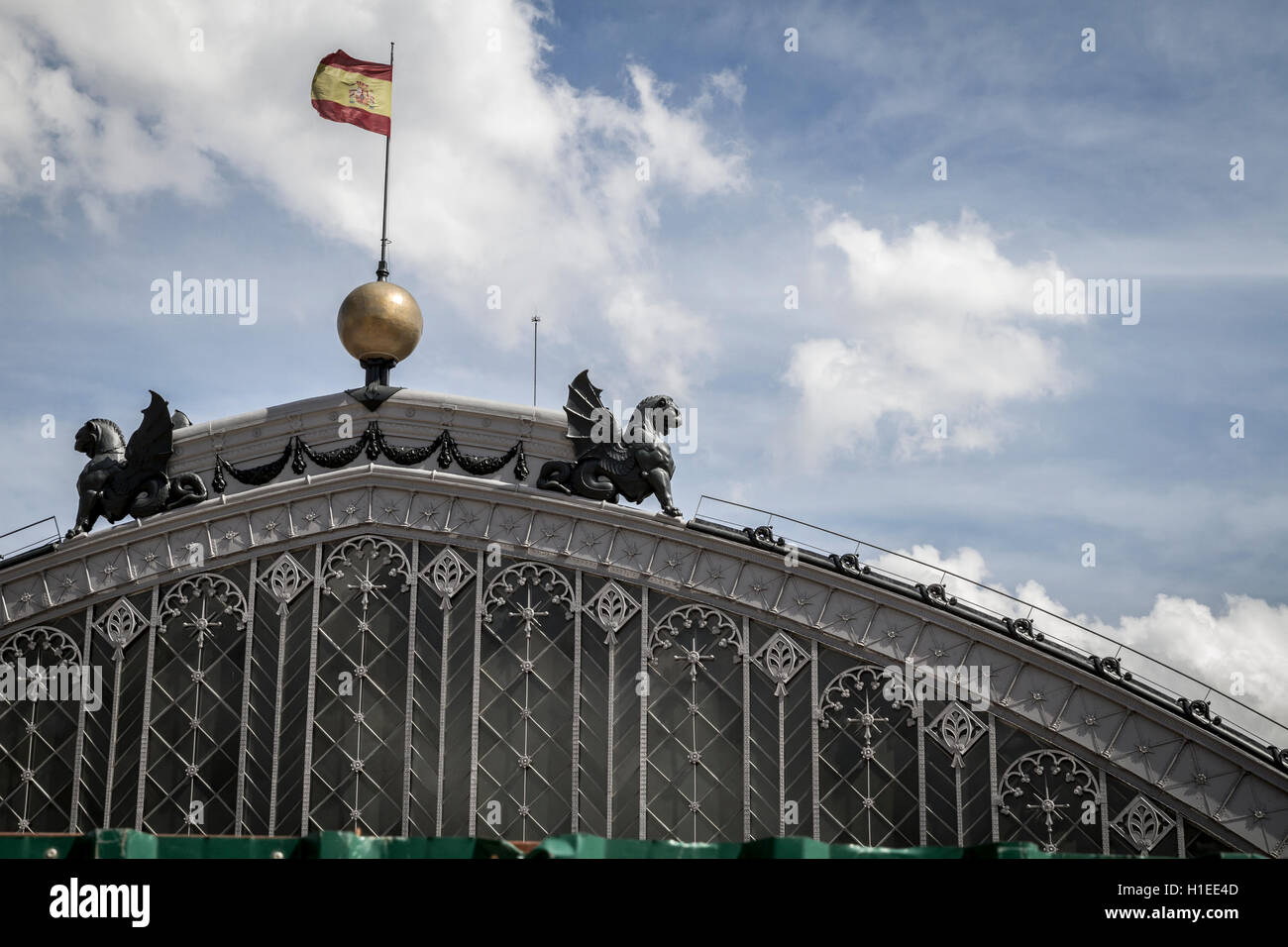 Atocha train station, Image of the city of Madrid, its character Stock Photo