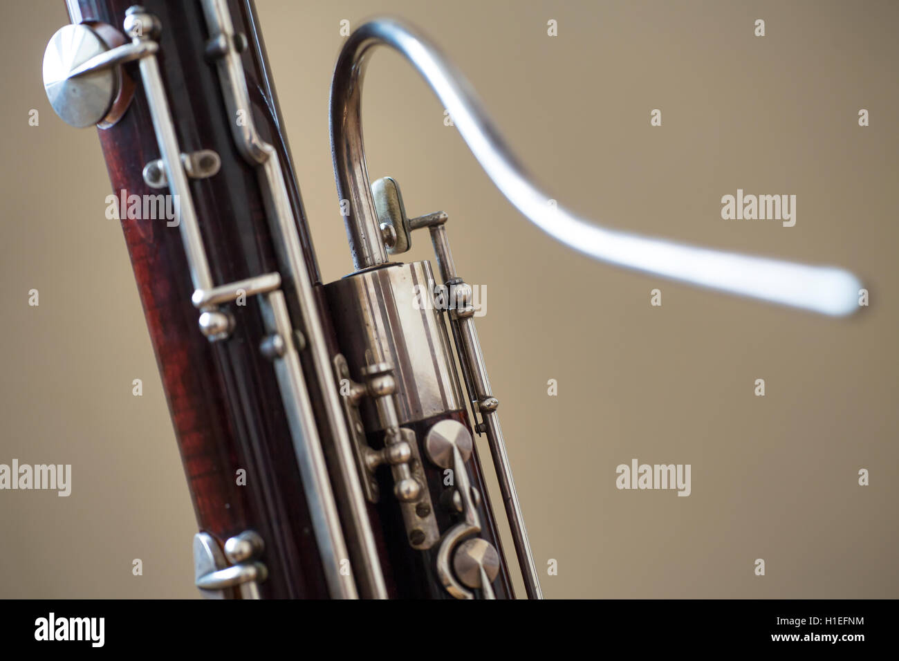 Detail of the bassoon closeup Stock Photo Alamy