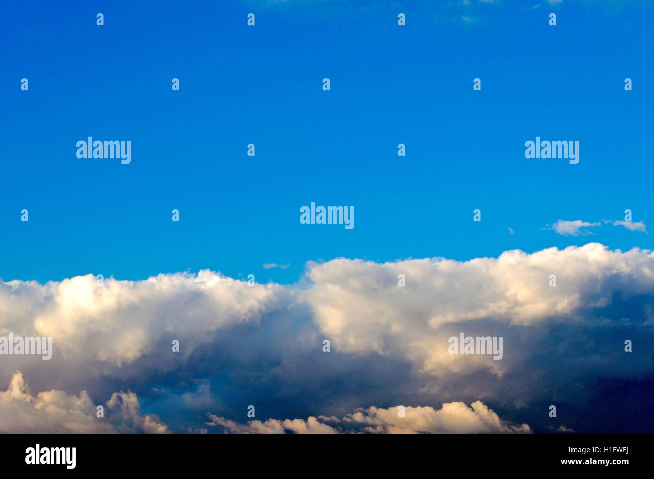 Blank blue sky Stock Photo Alamy
