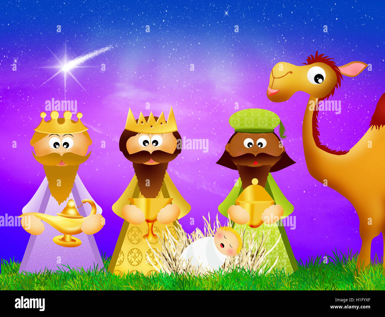Three wise men Stock Photo Alamy