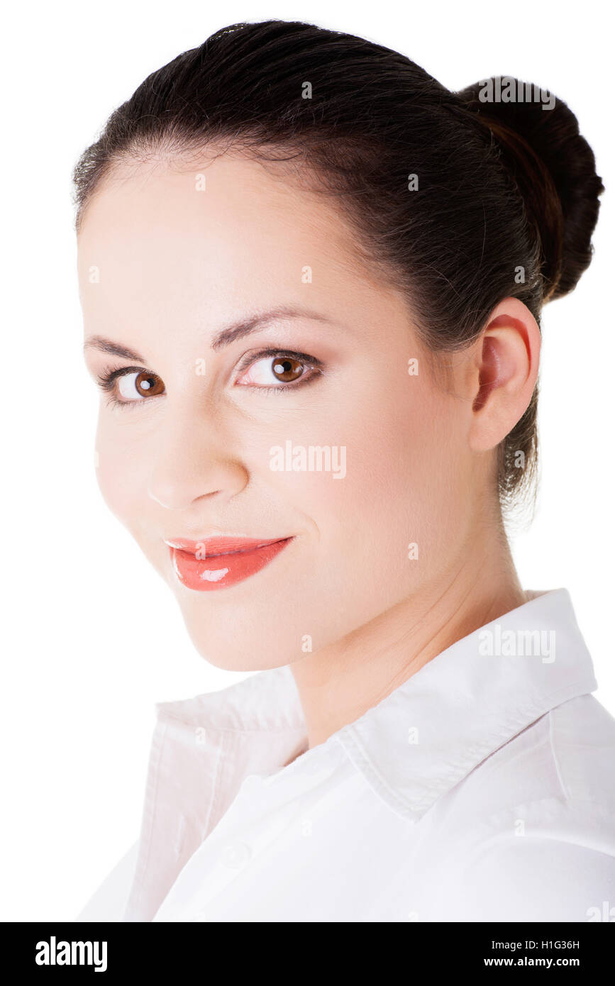 Portrait of beautiful young business woman Stock Photo - Alamy