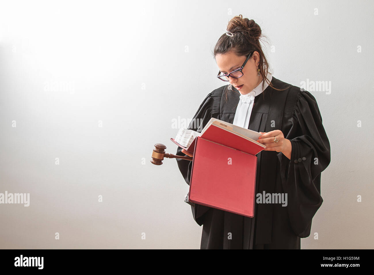 Reading the law Stock Photo Alamy