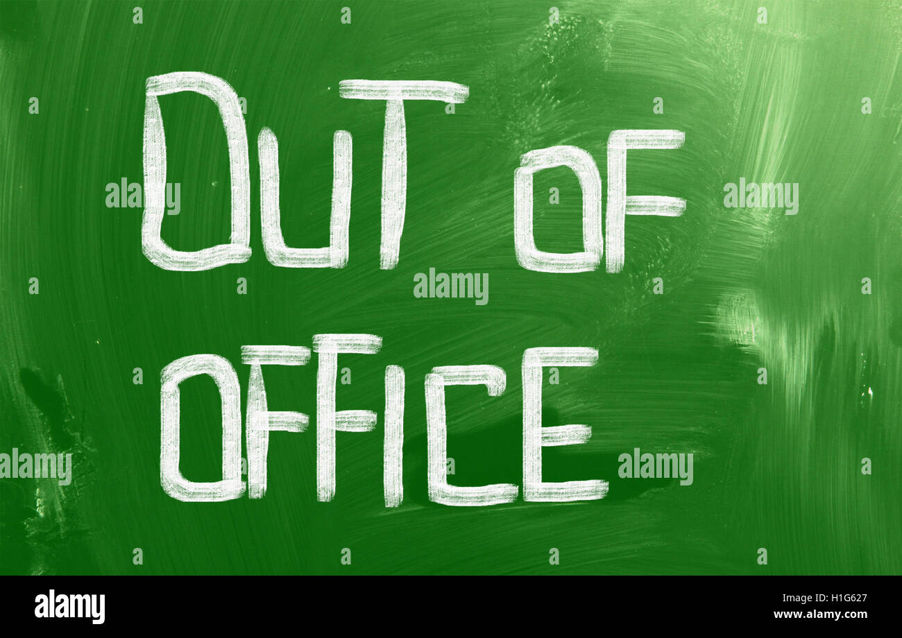 Out Of Office Concept Stock Photo Alamy