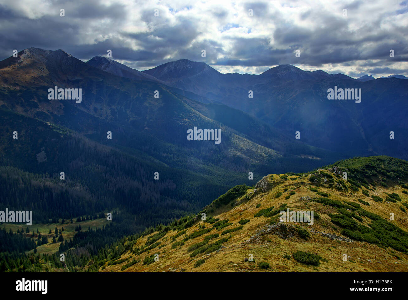 Landscape of Tatras mountain in Poland Stock Photo - Alamy