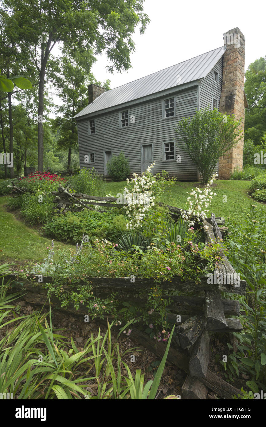 West Virginia Seneca Rocks Sites Homestead Stock Photo
