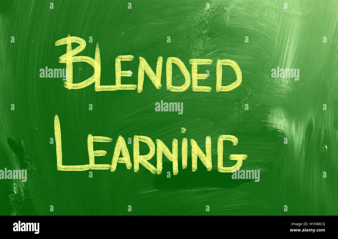Blended Learning Concept Stock Photo Alamy