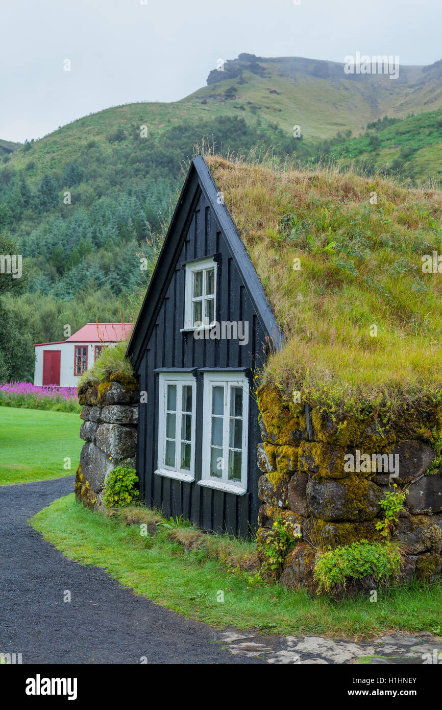 traditional icelandic house Stock Photo