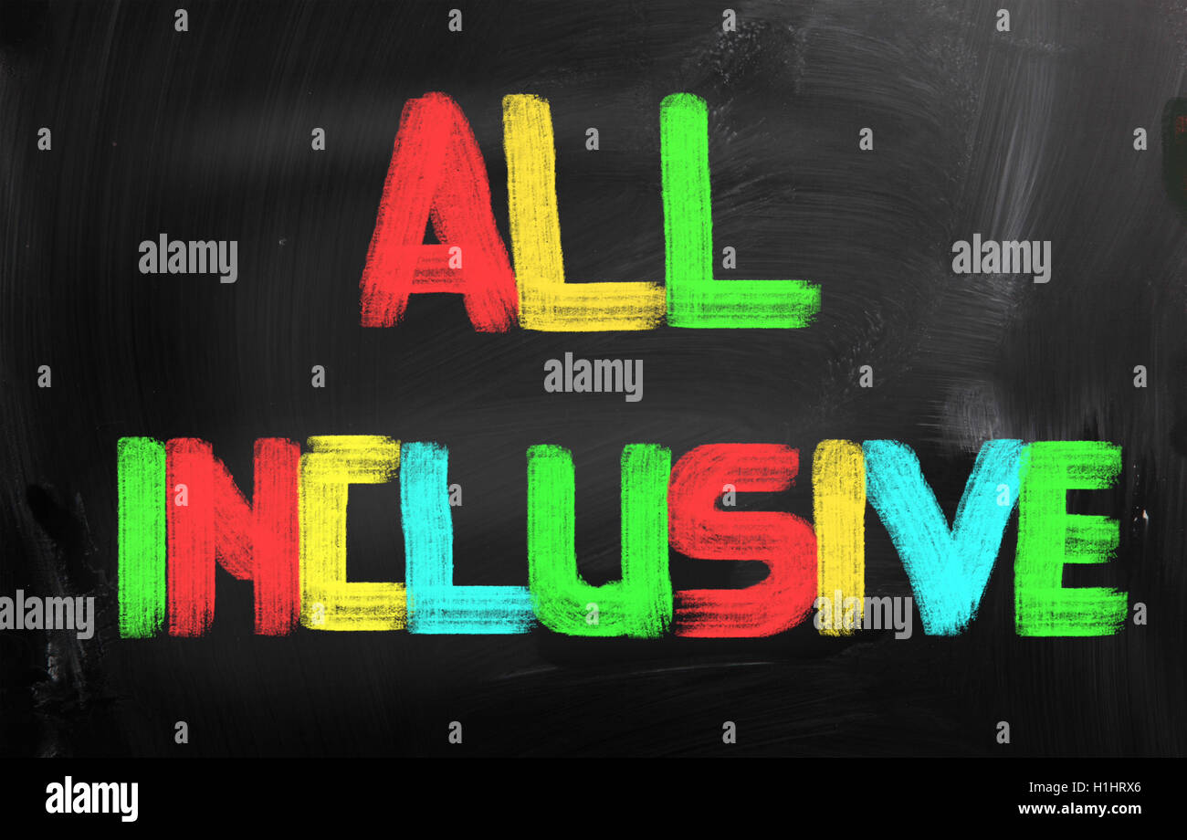 All Inclusive Concept Stock Photo Alamy