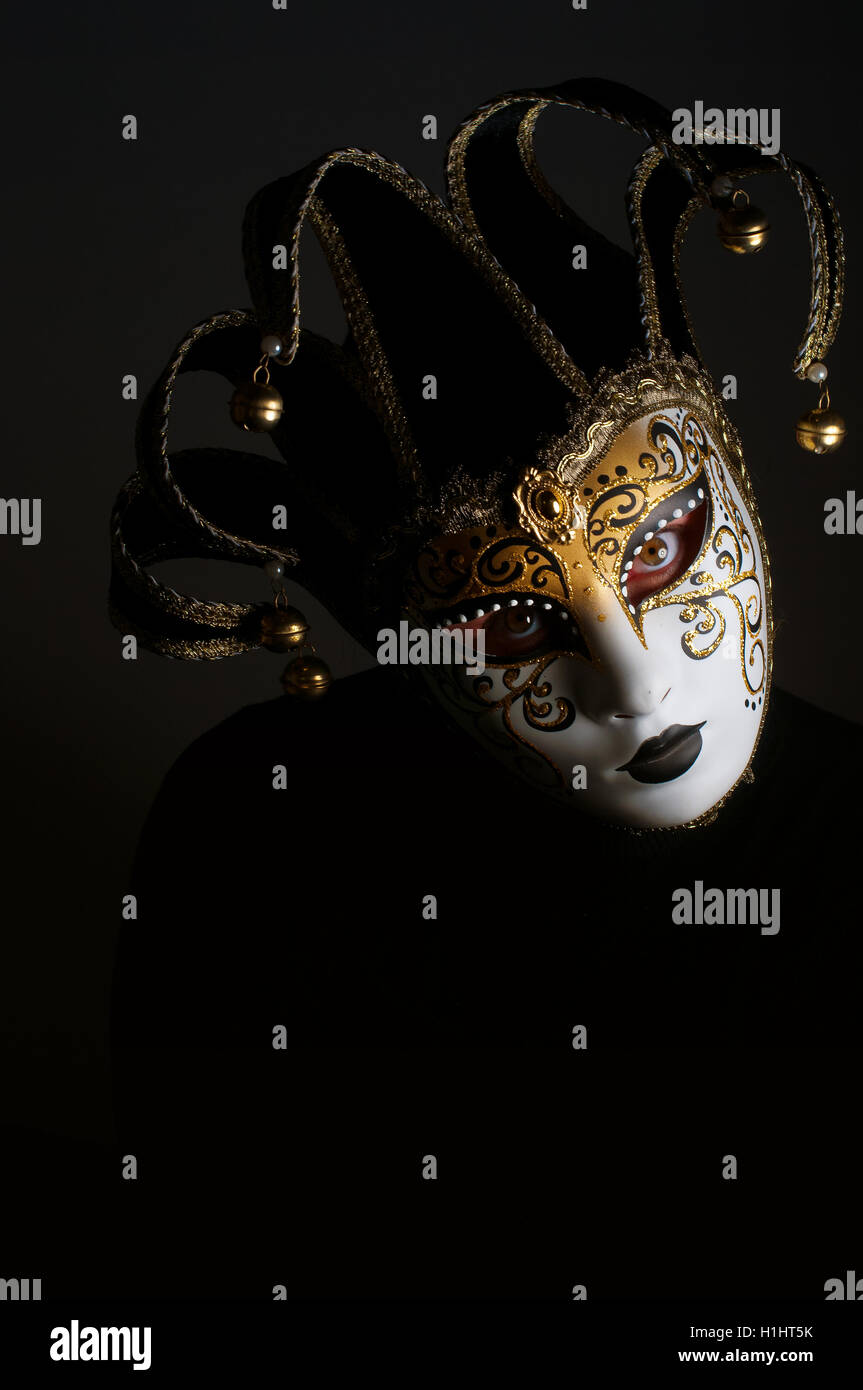 Jester face mask hi-res stock photography and images - Alamy
