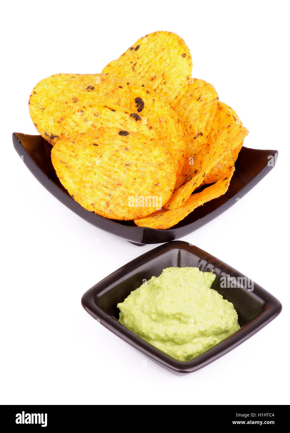 Chips and Guacamole Stock Photo Alamy