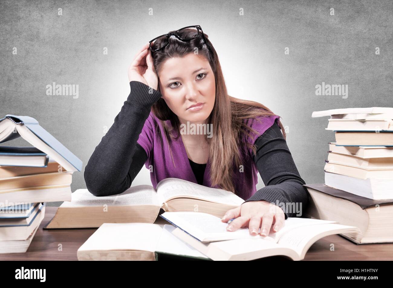 Contempt for learning Stock Photo