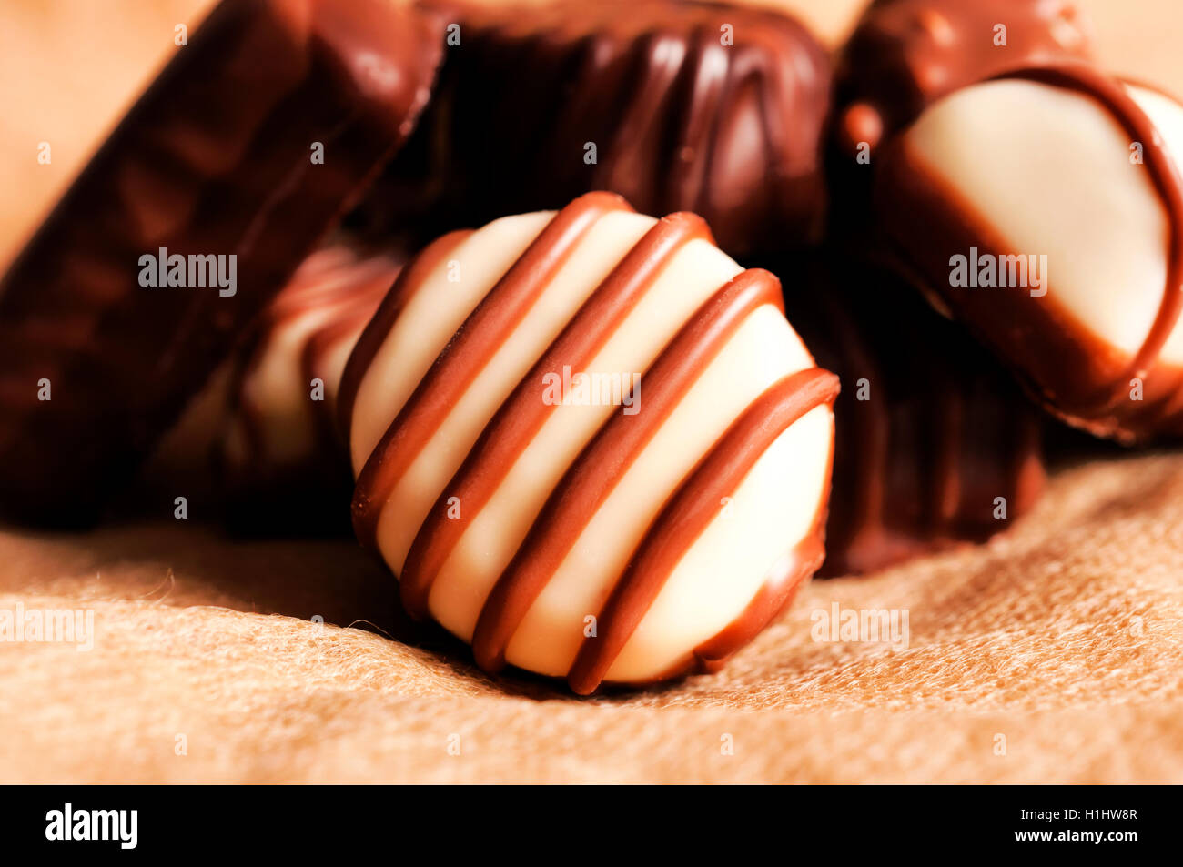 White caramel praline Stock Photo Alamy