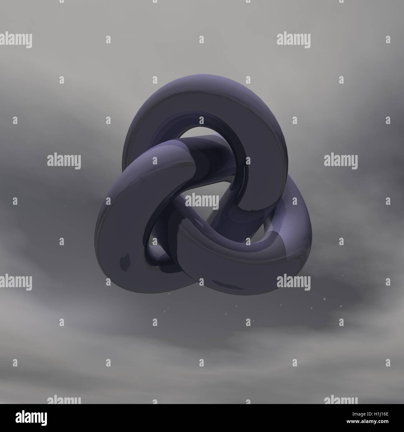 Infinity shape - 3D render Stock Photo