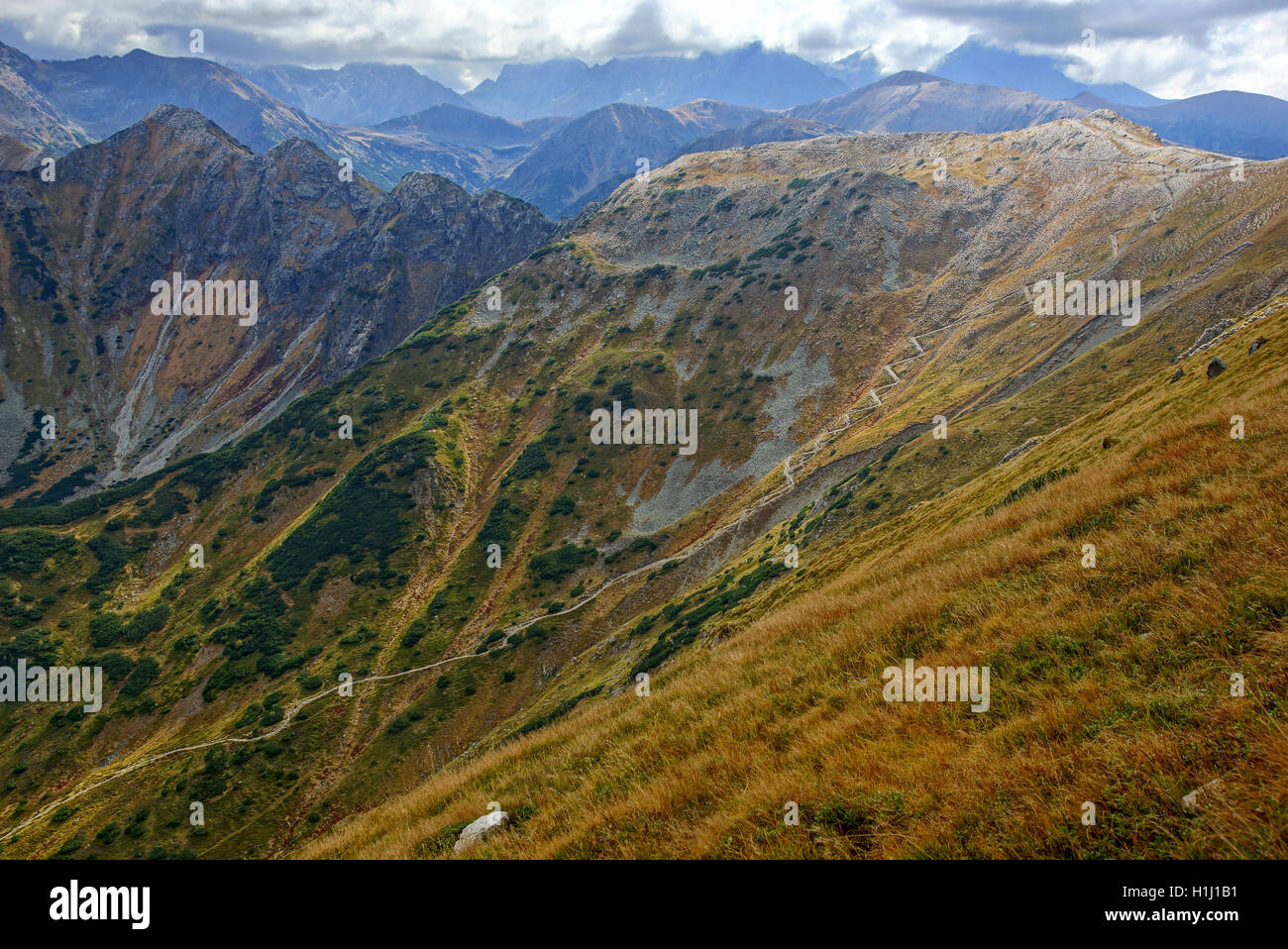 Red Mountain Peaks, Tatras Mountains in Poland Stock Photo - Alamy