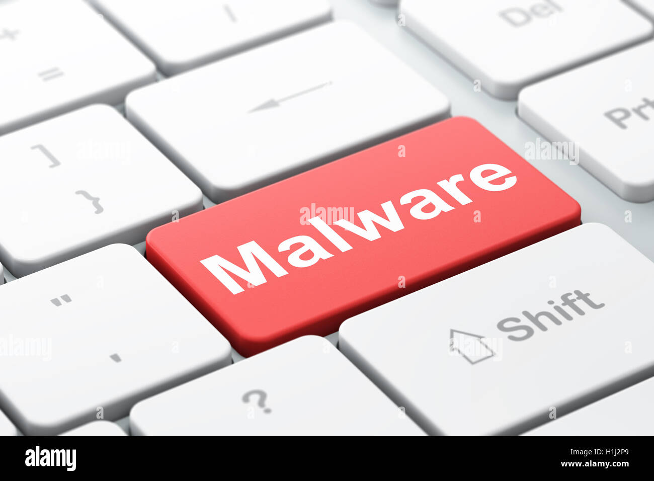 Protection concept: Malware on computer keyboard background Stock Photo ...
