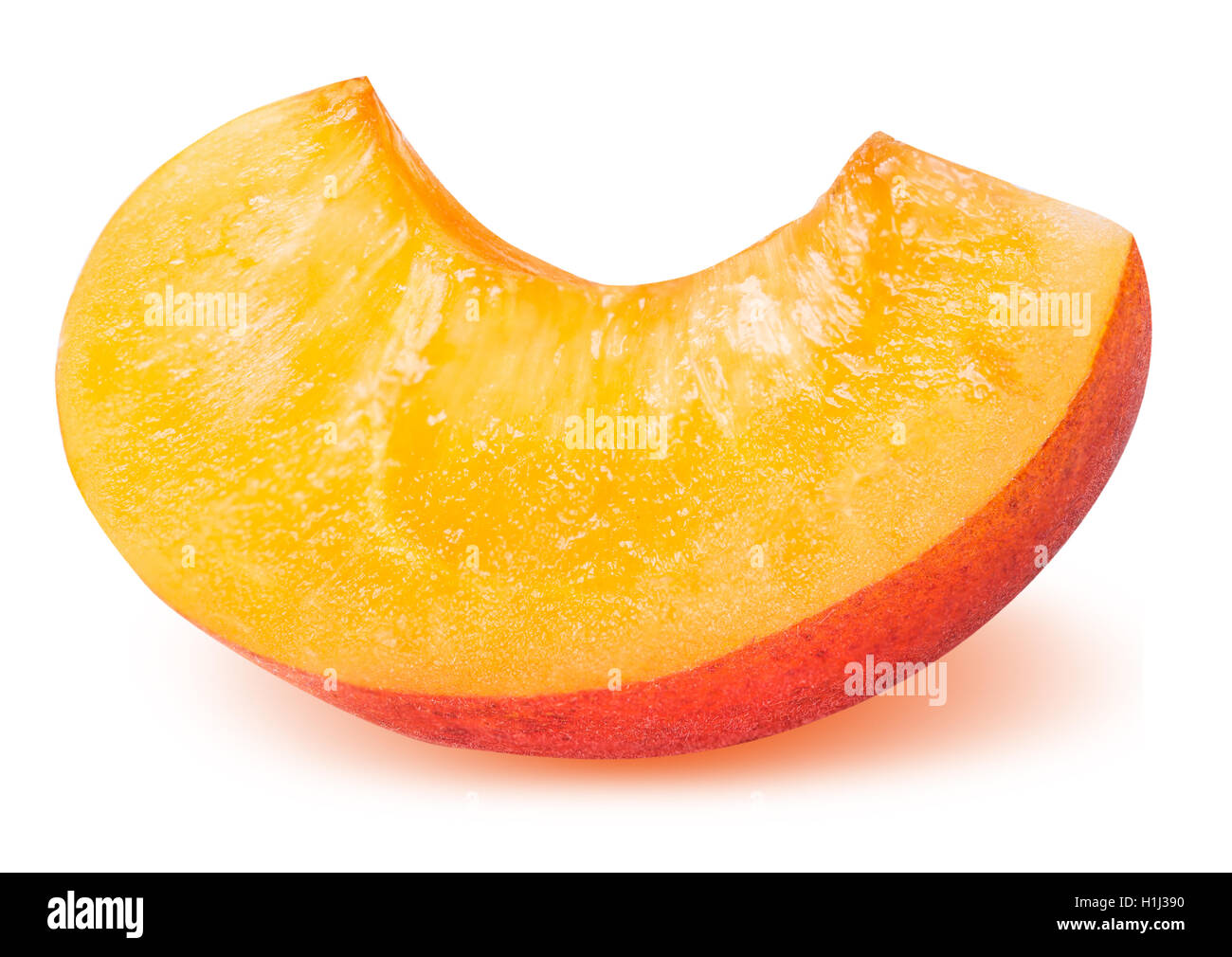 slice ripe apricot isolated on a white background clipping path Stock ...