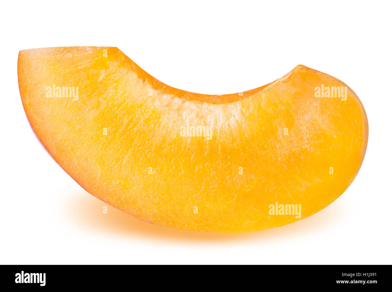 slice ripe apricot isolated on a white background clipping path Stock ...